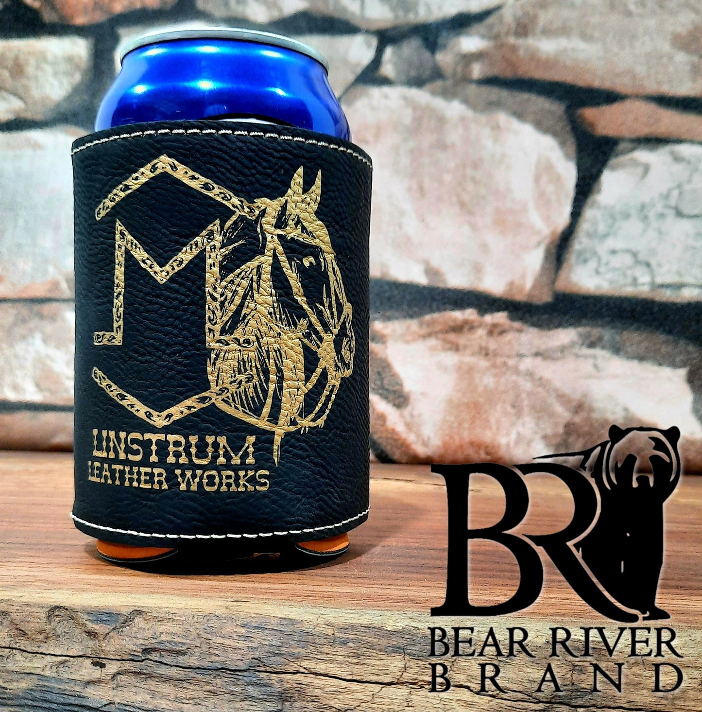 Leather Can Cooler - Multiple Colors