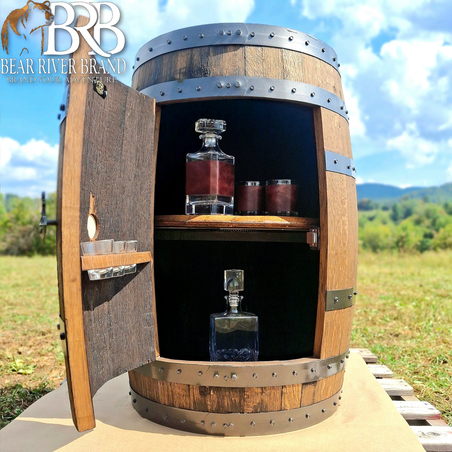 Whiskey Barrel Cabinet