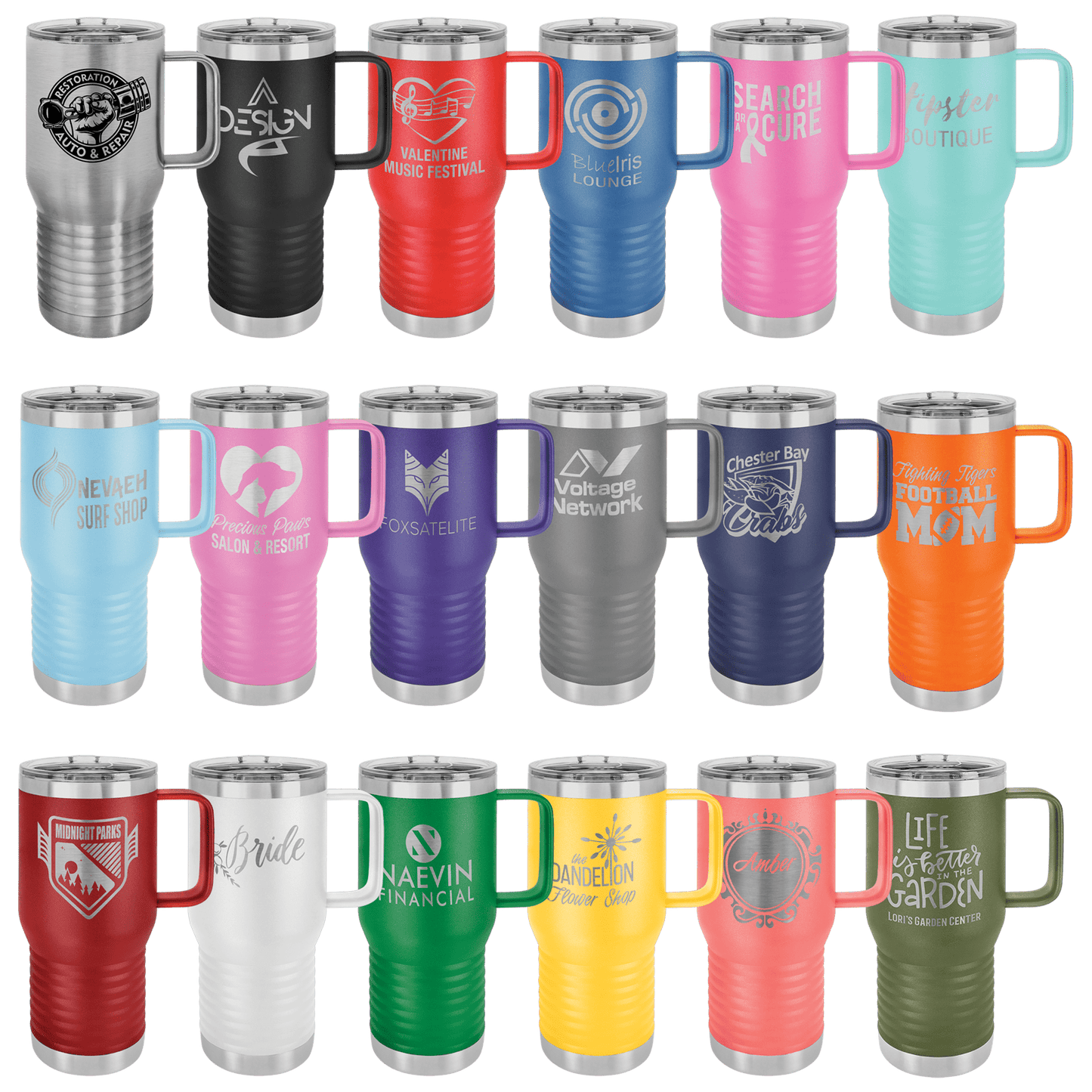 Engraved 20oz Travel Mug