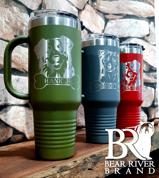 Engraved 40-oz Travel Mugs