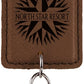 Bottle Opener Leatherette Keychain