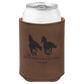 Leatherette Can Cooler - Multiple Colors