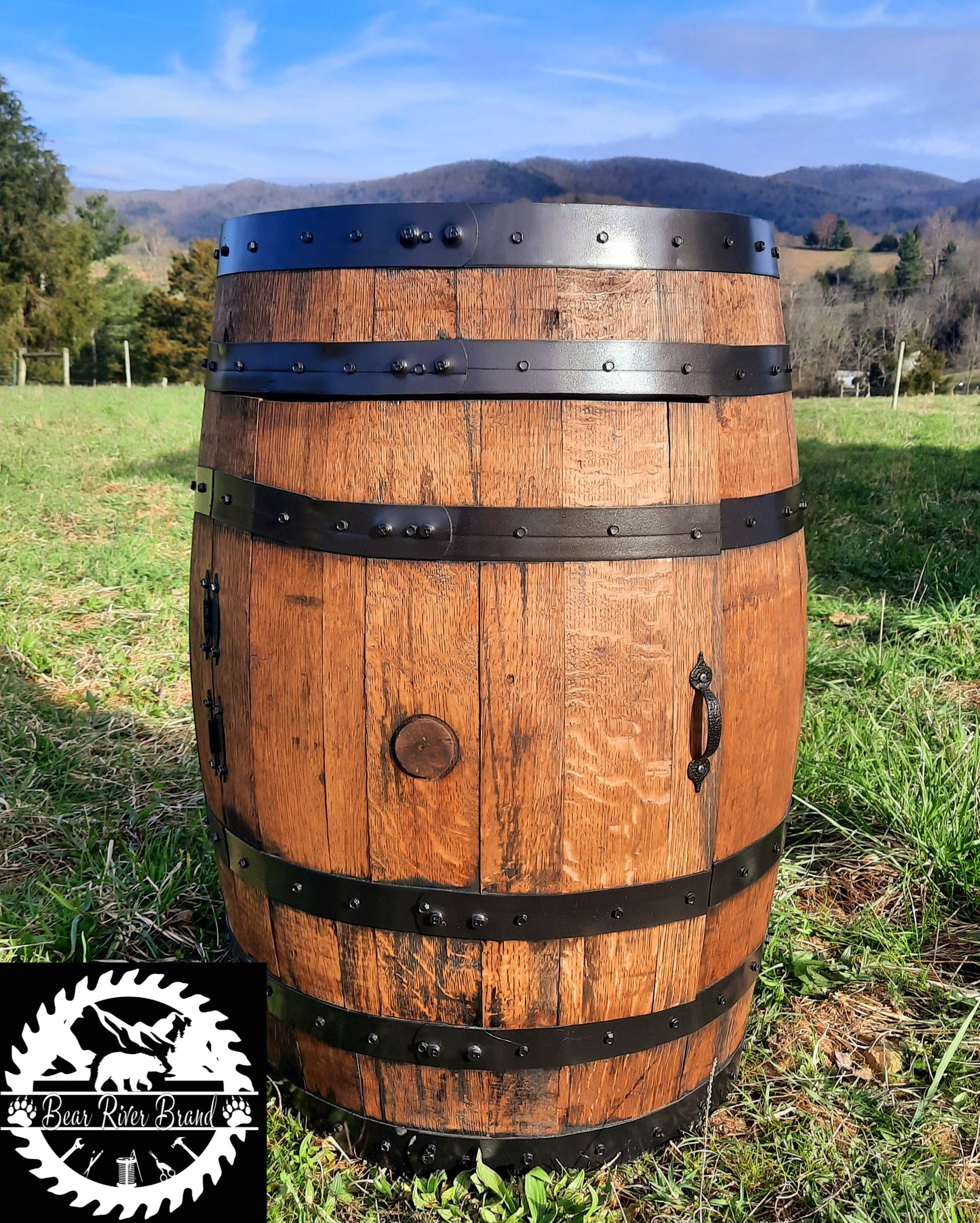 Whiskey Barrel Cabinet