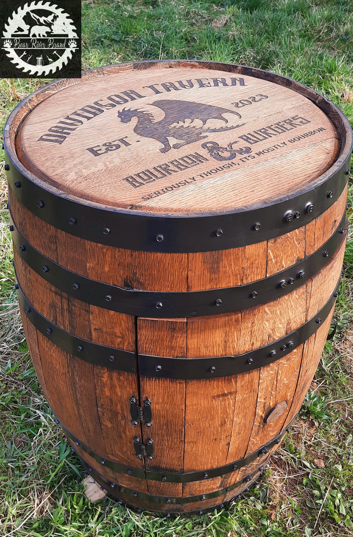 Whiskey Barrel Cabinet