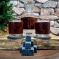 Leather Wrapped Bourbon Decanter Set