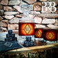 Leather Wrapped Bourbon Decanter Set